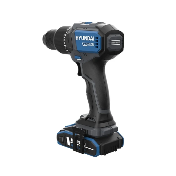 Hyundai HD20X-60TT Akülü Darbeli Matkap Kömürsüz 60NM 1X2Ah - Resim 4