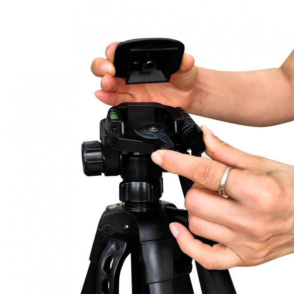 Czp 157cm Profesyonel DSLR ve Cep Telefonu Tripodu - Resim 2