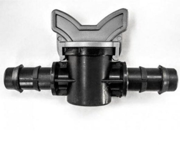 16mm MİNİ VANA GRİ 50 ADET  DAMLAMA SULAMA EK PARÇASI