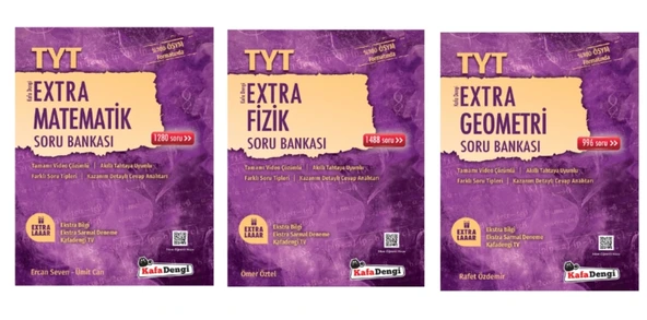 Kafa Dengi Yayınları TYT Sayısal Set Matematik - Fizik - Geometri Extra Soru Bankası