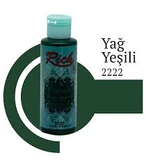Rich Multi Surface Akrilik Boya 120ml 2222 Yağ Yeşili ürün görseli 1
