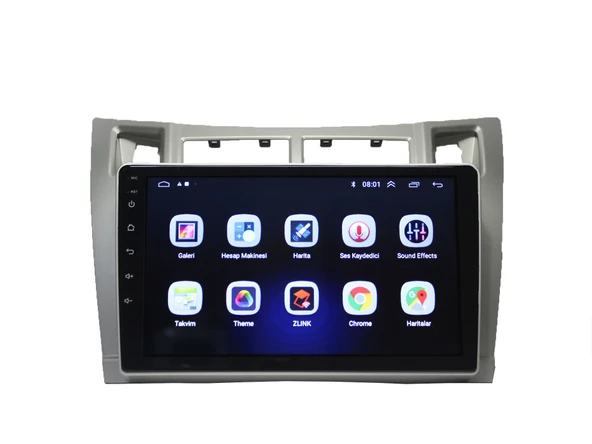SMART GO TOYOTA YARİS OLD 2007/2011 GRİ 9 İNÇ 8-128 - 2