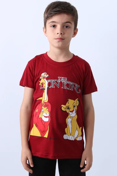 ERKEK ÇOCUK TSHİRT KARAKTER BASKILI BİSİKLET YAKA E36 - 5