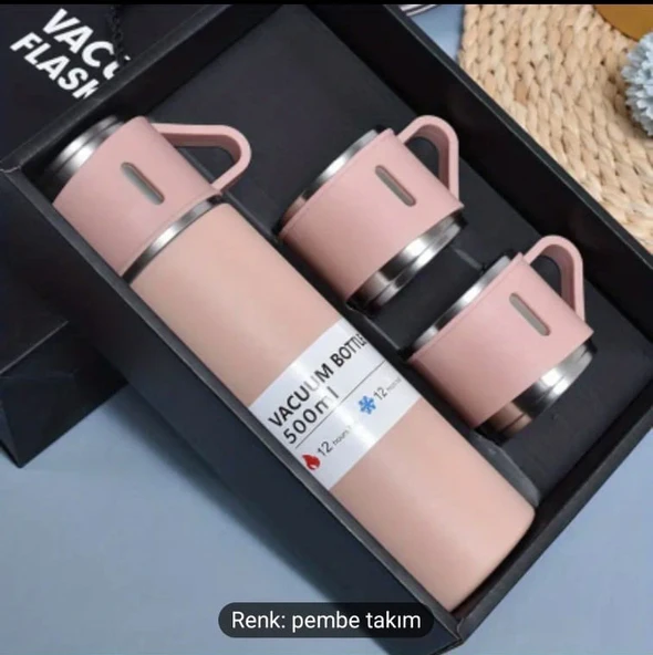 321 ÇELİK TERMOS 500ML 8139 3'LÜ SET - 4
