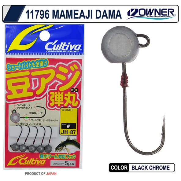 Owner Cultiva 11796 Mameaji Dama 5 Adet LRF Jig Head  0.2 Gr / 12 No - 2