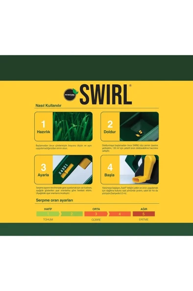 Petroturk Swirl El Tipi Serpme Makinesi  Gübre, Tohum, Tuz, Kireç Ve Çim Bakımı Için Hassas Ve Kolay Serpme - 4