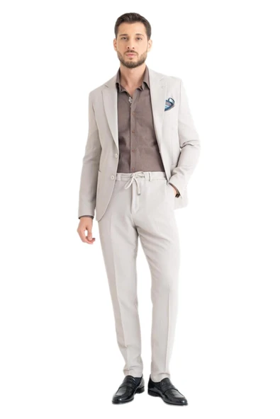 Erkek Spor Silim Fitt Jogger Pantolonlu Takım Elbise BGL-ST04303