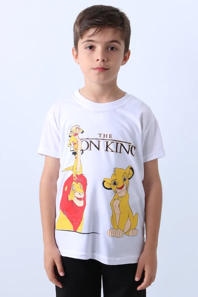 ERKEK ÇOCUK TSHİRT KARAKTER BASKILI BİSİKLET YAKA E36 - 2