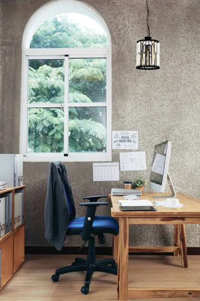 Avonni Av-60029-1Bsy Siyah Boyalı Modern Avize - 4