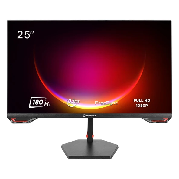 Rampage Crimson CR25R180 24.5" 180Hz 0.5Ms HDMI+DP HDR FullHD G-Sync FreeSync IPS Vesa Monitör