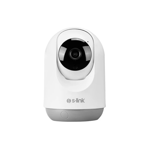 S-LINK SL-IND03, Ev/Bebek Güvenlik Kamerası, WiFi, 3Mpix, 3.6mm Lens, 10m. Gece Görüşü, Hareket algılama, İki Yönlü Ses, Micro SD Kartlı, TUYA Yazılım