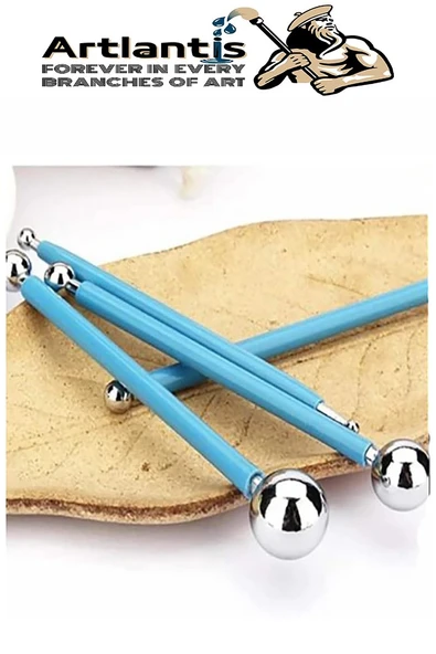 Top Uçlu Pasta Şekil Verme ve Modelleme Seti 4 lü 1 Paket Top Ütü Çiçek Ütüsü Şeker Hamuru Şekillendirme Pasta Fondan - 5