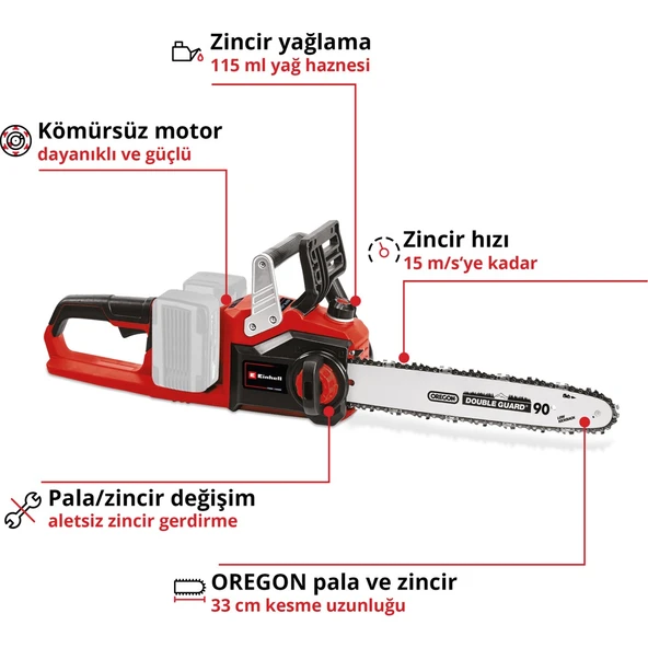 Einhell GP-LC 36/35Li Ağaç Kesme Solo - 3