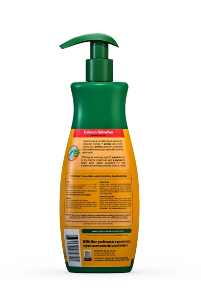 Petroturk Tropikal Sıvı Bitki Besini Kullanıma Hazır Canlı Yapraklar Ve Güçlü Kökler - 3