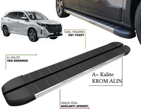 DFSK E5 PHEV 2024 2025 2026 2027 ARACA ÖZEL YAN BASAMAK SLN ürün görseli 1