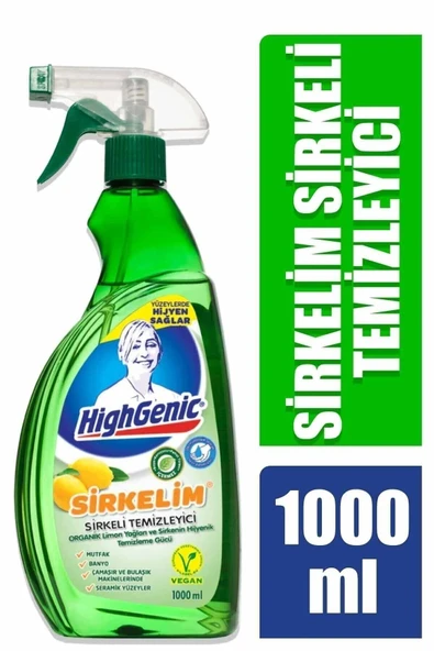 Highgenic Sirkelim Limonlu Sirkeli Temizleyici 1000 ml - 2