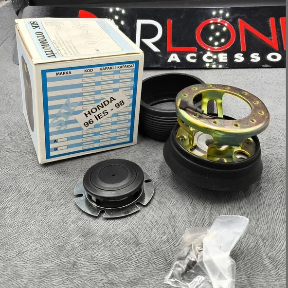 Honda Civic 1996-2000 Göbek-35cm Mavi Drifting Momo Spor Direksiyon - 3