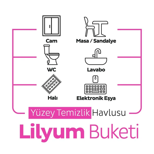 Sleepy Easy Clean Lilyum Buketi Yüzey Temizlik Havlusu 100x4 400 Yaprak - 5