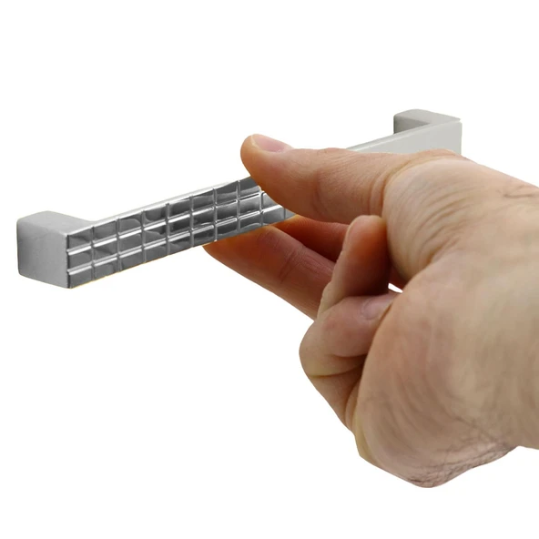 10 Adet Bihter Metal Desenli Mobilya Mutfak Dolabı Çekmece Dolap Kulpu Kulbu Krom(160 MM-16.0 CM) - 6