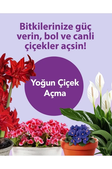 Petroturk Bol Çiçekli Sıvı Bitki Besini Kullanıma Hazır Bol Çiçeklenme Ve Güçlü Büyüme Sağlar - 5