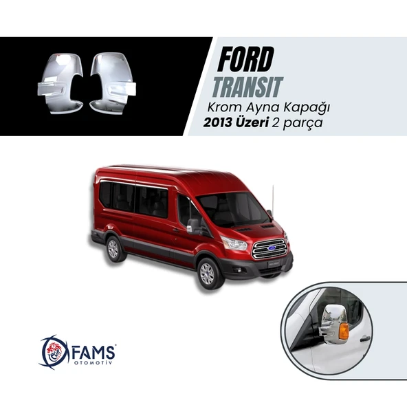 Ford Transit Uyumlu Krom Ayna Kapağı 2 Prç. 2013 Üzeri P.çelik ürün görseli