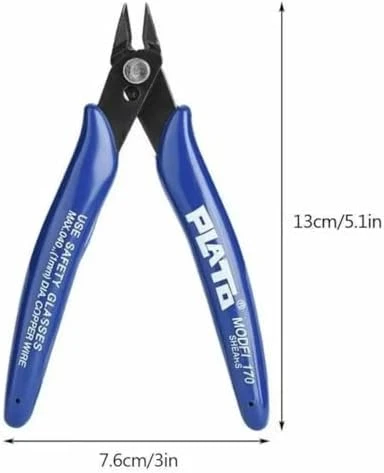 Plato Yan Keski 170 (Kaliteli Model) Elektronikçi Tipi, Kesme Yankeski Mini Kesici Soyucu El Aleti - 3