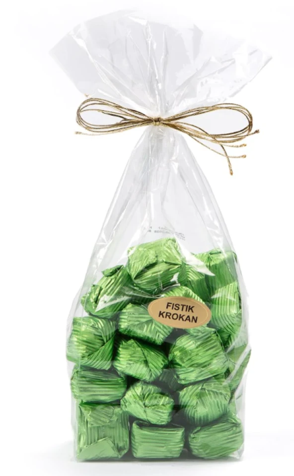 Melodi Yaldızlı Fıstık Krokan Çikolata 500 G