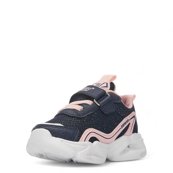 Albishoes Kız Çocuk Bebek Işıklı Yazlık Hafif Rahat Cırtlı Günlük Sneaker Bebe Spor Ayakkabı (22-25) - 2