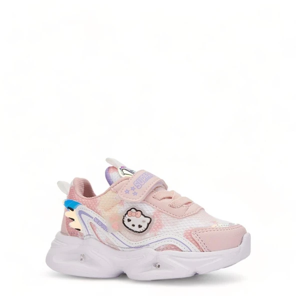 Albishoes Kız Çocuk Bebek Işıklı Yazlık Hafif Rahat Cırtlı Günlük Sneaker Bebe Spor Ayakkabı (22-25)