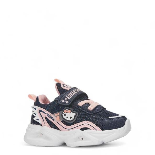 Albishoes Kız Çocuk Bebek Işıklı Yazlık Hafif Rahat Cırtlı Günlük Sneaker Bebe Spor Ayakkabı (22-25)