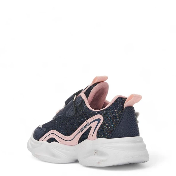 Albishoes Kız Çocuk Bebek Işıklı Yazlık Hafif Rahat Cırtlı Günlük Sneaker Bebe Spor Ayakkabı (22-25) - 3