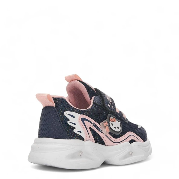 Albishoes Kız Çocuk Bebek Işıklı Yazlık Hafif Rahat Cırtlı Günlük Sneaker Bebe Spor Ayakkabı (22-25) - 4