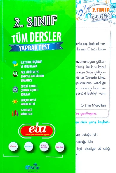 2.Sınıf Tüm Dersler 2.Dönem'e Hazırlık Seti - 6 Kitap -  508 Sayfa - 3