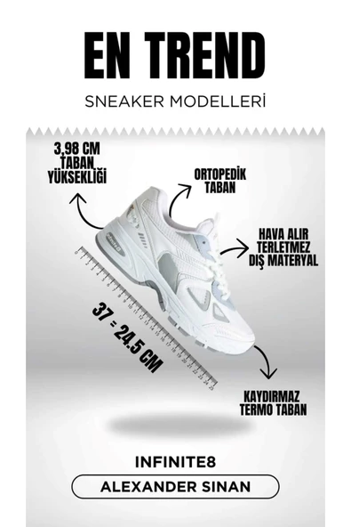 Albishoes Kadın Erkek Triko Yazlık Hafif Rahat Günlük Yürüyüş Koşu Unisex Sneaker Spor Ayakkabı - 3