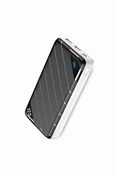 Qpen Q13 20.000 mAh PD 22.5W Hızlı Şarj Destekli Dijital Powerbank