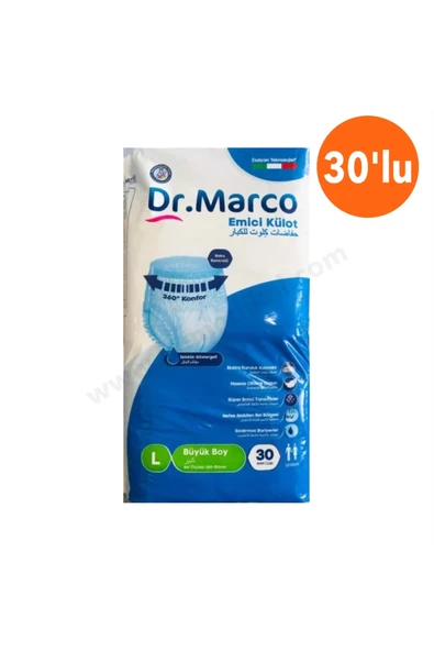 Dr. Marco Hasta Bezi Emici Külotlu Büyük Boy ( L ) 30`lu