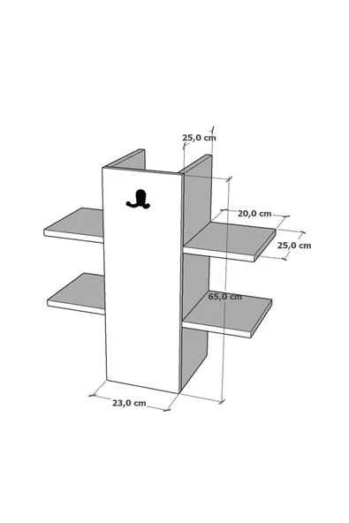 Lavabo Altı Raflı Düzenleyici Banyo Dolabı Lavabo Altı Dolap - 4