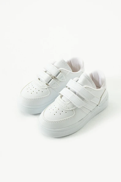 Albishoes Erkek - Kız - Çocuk Bebek Unisex Işıklı Cırtlı Air Okul Ayakkabısı Sneaker Spor Ayakkabı - 4