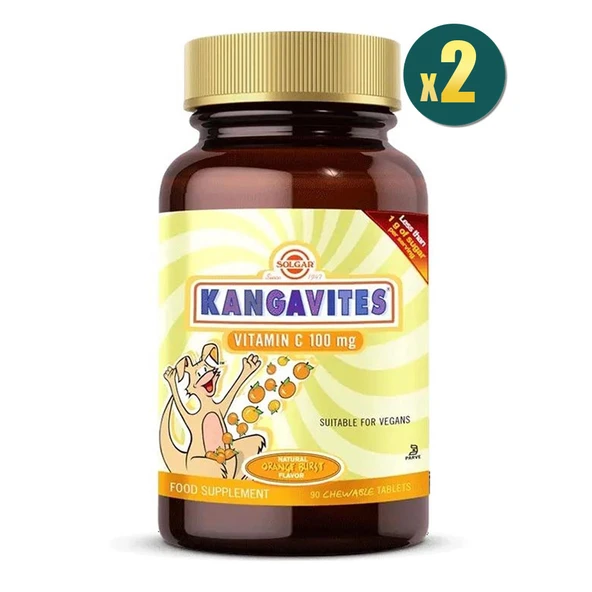 Solgar Kangavites Vitamin C 100 mg 90 Tablet 2 Adet
