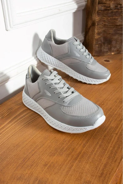 Albishoes Kadın Erkek Unisex Kalın Taban Yazlık Fileli Hafif Rahat Esnek Taban Sneaker Spor Ayakkabı - 4