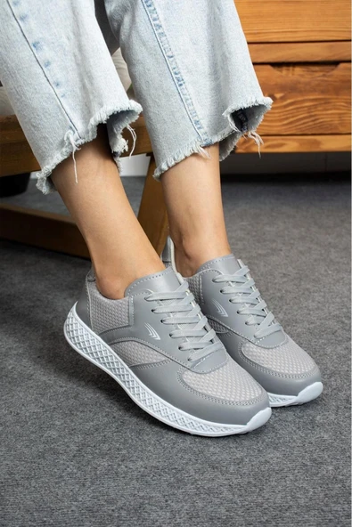 Albishoes Kadın Erkek Unisex Kalın Taban Yazlık Fileli Hafif Rahat Esnek Taban Sneaker Spor Ayakkabı