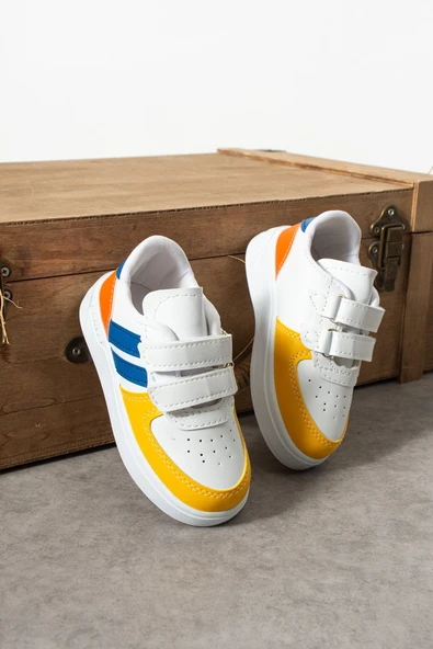 Albishoes Erkek - Kız - Çocuk Bebek Unisex Işıklı Cırtlı Air Okul Ayakkabısı Sneaker Spor Ayakkabı