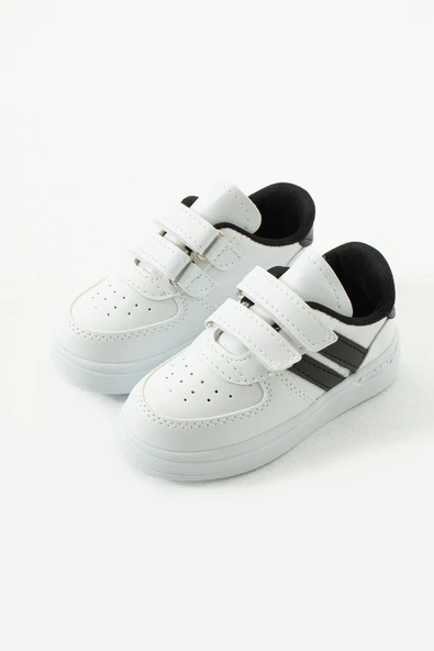 Albishoes Erkek - Kız - Çocuk Bebek Unisex Işıklı Cırtlı Air Okul Ayakkabısı Sneaker Spor Ayakkabı - 4
