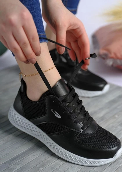 Albishoes Kadın Erkek Unisex Kalın Taban Yazlık Fileli Hafif Rahat Esnek Taban Sneaker Spor Ayakkabı