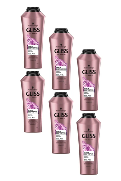 GLİSS Serum Deep Repair Onarıcı Şampuan 360 ml (6 Adet)