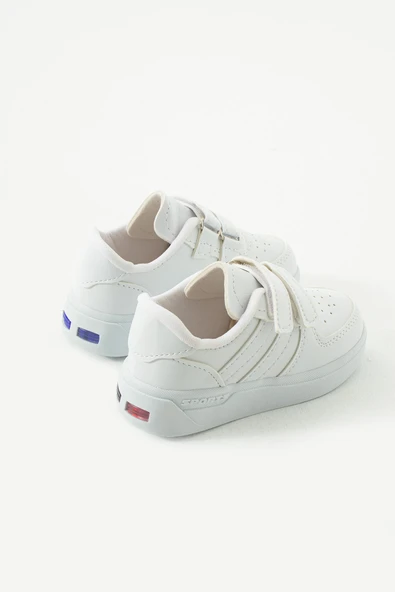 Albishoes Erkek - Kız - Çocuk Bebek Unisex Işıklı Cırtlı Air Okul Ayakkabısı Sneaker Spor Ayakkabı - 5