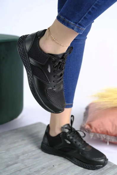Albishoes Kadın Erkek Unisex Kalın Taban Yazlık Fileli Hafif Rahat Esnek Taban Sneaker Spor Ayakkabı - 4