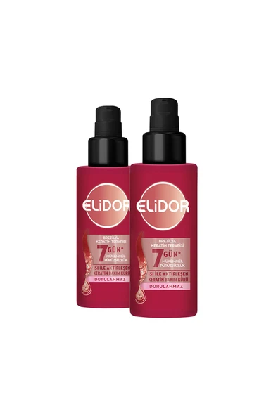 ELİDOR Isı Ile Aktifleşen Keratin Bakım Kürü Brezilya Keratin Terapisi 90 ml X2 - 2