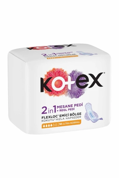 KOTEX Ped 2in1 Regl + Mesane Ultra Normal 14 - 2