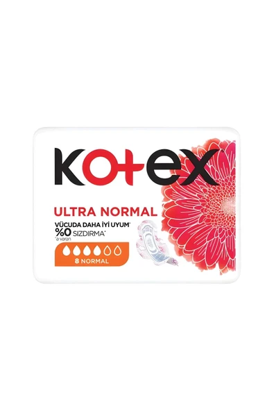 KOTEX Ultra Single Normal 8 Li Ultra Kanatlı Hijyenik Ped